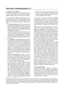 Che cos`è il Romanticismo