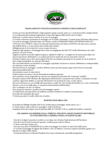 Regolamento del Maneggio - Circolo del Castellazzo