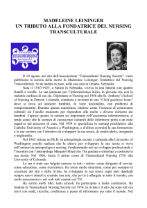 madeleine leininger un tributo alla fondatrice del nursing
