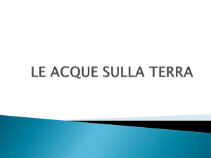 Le acque sulla terra
