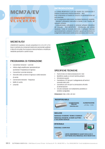 MCM7A/EV - Convertitori V/I, I/V, V/F, F/V