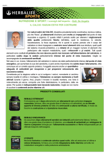 NUTRIZIONE E SPORT: I consigli dell`esperto – IL CALCIO