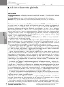 Il riscaldamento globale - Zanichelli online per la scuola