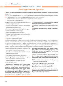 Tra l`impersonale e il passivo - Zanichelli online per la scuola