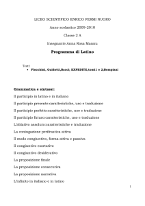 Programma di Latino
