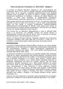 Piano annuale per l`inclusione a.s. 2015/2016