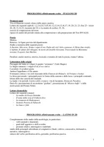 1 PROGRAMMA effettivamente svolto