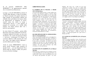 Il 27 gennaio, GIORNATA della MEMORIA, è un appuntamento