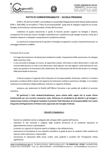 patto di corresponsabilita` – scuola primaria
