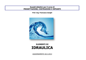 IDRAULICA - Prof. Zanghì