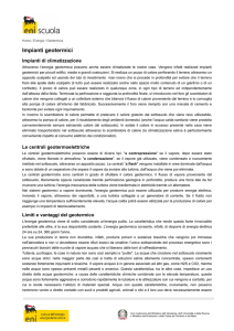 L`energia geotermica viene di solito considerata un