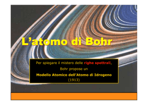 3 conf ele Atomo di bohr