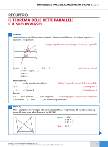 recupero il teorema delle rette parallele e il suo inverso