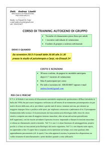 Corso di Training Autogeno per adulti