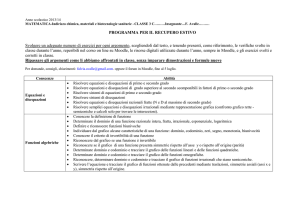 programma per il recupero del debito formativo