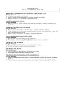 Programma preventivo Lab. Misure ELETTRICHE