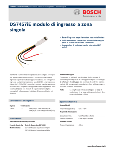 DS7457iE modulo di ingresso a zona singola
