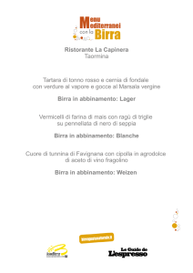 Ristorante La Capinera Taormina Tartara di tonno rosso e cernia di