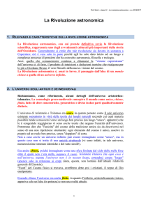 La rivoluzione astronomica