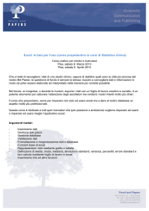 Excel - Pencil and Papers srl