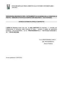 “procedura negoziata” per l`affidamento in
