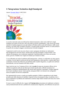 L`Integrazione Scolastica degli Immigrati