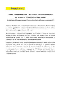 Premio Nazionale Gentile da FabrianoRev