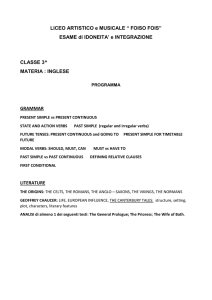 INGLESE 3 - Liceo Artistico Cagliari