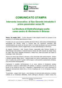 COMUNICATO STAMPA