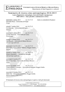 programma - Università degli studi di Pavia