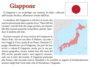 Il Giappone è un arcipelago (un insieme di isole), collocato nell