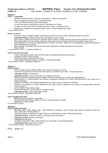 Programma di Fisica 1C - Digilander