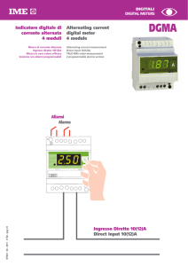 Allarmi Alarms Indicatore digitale di corrente alternata