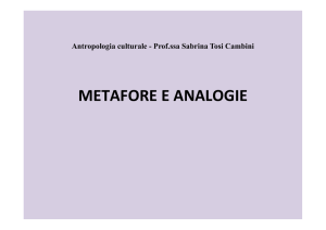 METAFORE E ANALOGIE