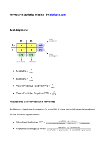 Formulario Statistica Medica