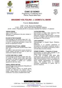 MASSIMO VOLTOLINA : L`UOMO E IL MARE CIAK! IO SONO!