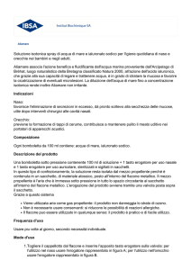 Soluzione isotonica spray di acqua di mare e ialuronato sodico per l