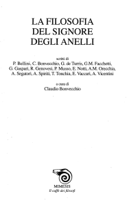 la filosofia del signore degli anelli