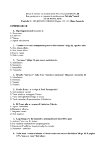 Prova di Italiano sul modello della Prova