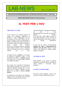 TEST HIV - Centro Diagnostico Gamma