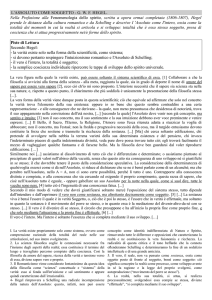 L`ASSOLUTO COME SOGGETTO - G. W. F. HEGEL. Nella
