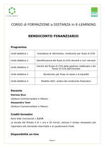 rendiconto finanziario