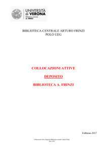 collocazioni attive deposito biblioteca a. frinzi