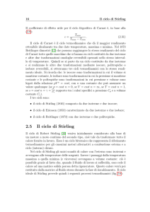 Il ciclo di Stirling - Dipartimento di Fisica