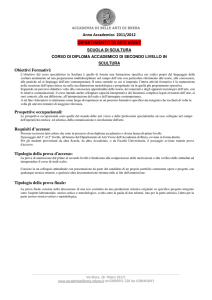 DIPARTIMENTO DI ARTI VISIVE - Accademia di belle Arti di Brera