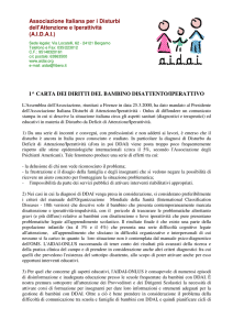 Carta dei Diritti del Bambino Disattento e