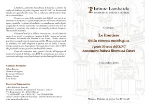 invito le frontiere - Istituto Lombardo Accademia di Scienze e Lettere