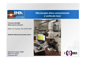 Microscopia ottica convenzionale e confocale laser Microscopia