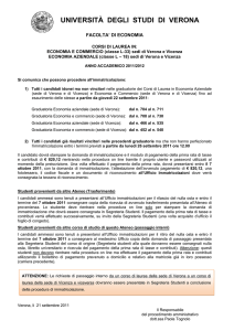 UNIVERSITÀ DEGLI STUDI DI VERONA