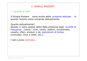 02. Simple Present (Il presente semplice)